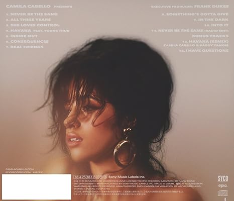 Camila Cabello Camila Japanese Bonus Track Edition Amazon Com Music