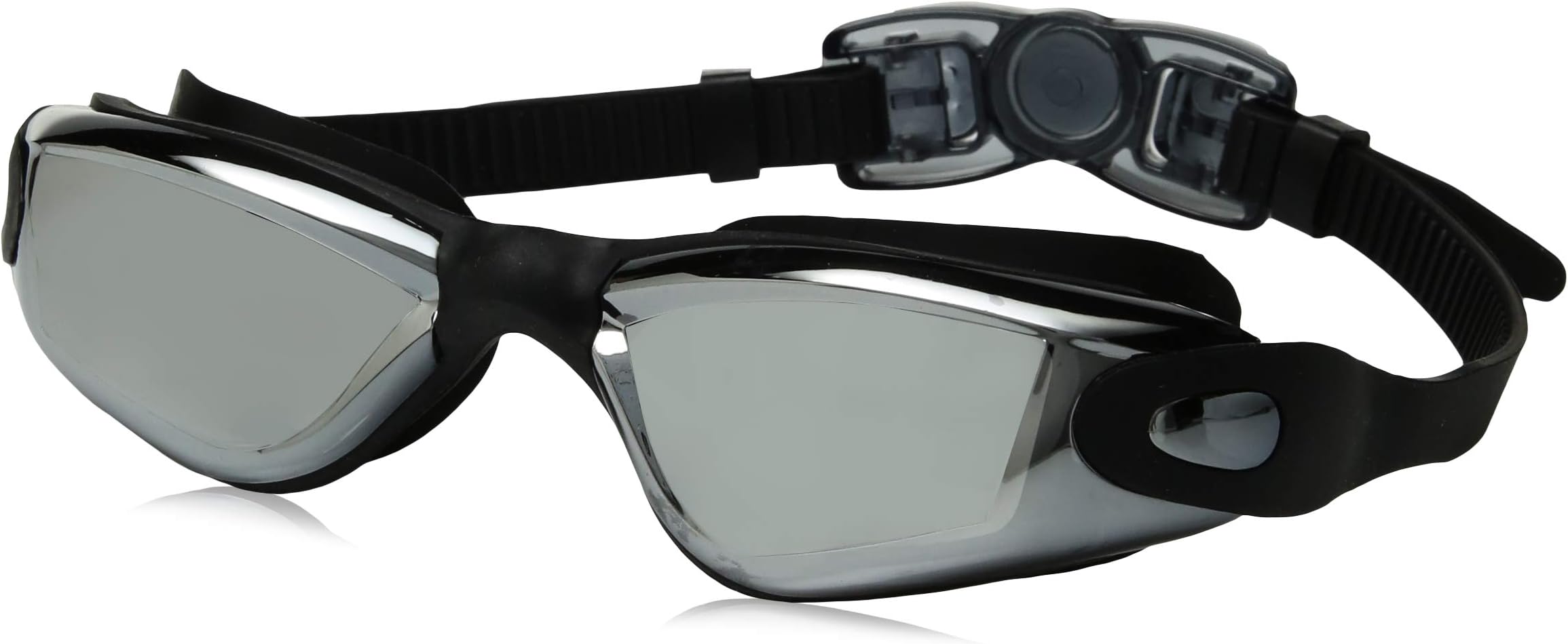 Swim Goggles - Swimming Goggles with Cap + Nose Clip + Ear Plugs, Anti Fog UV Protection for Adult Men Women Youth Child Kids