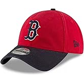 New Era MLB Core Classic 9TWENTY Alternate Team Logo Adjustable Hat Cap One Size Fits All - Boston Red Sox Red