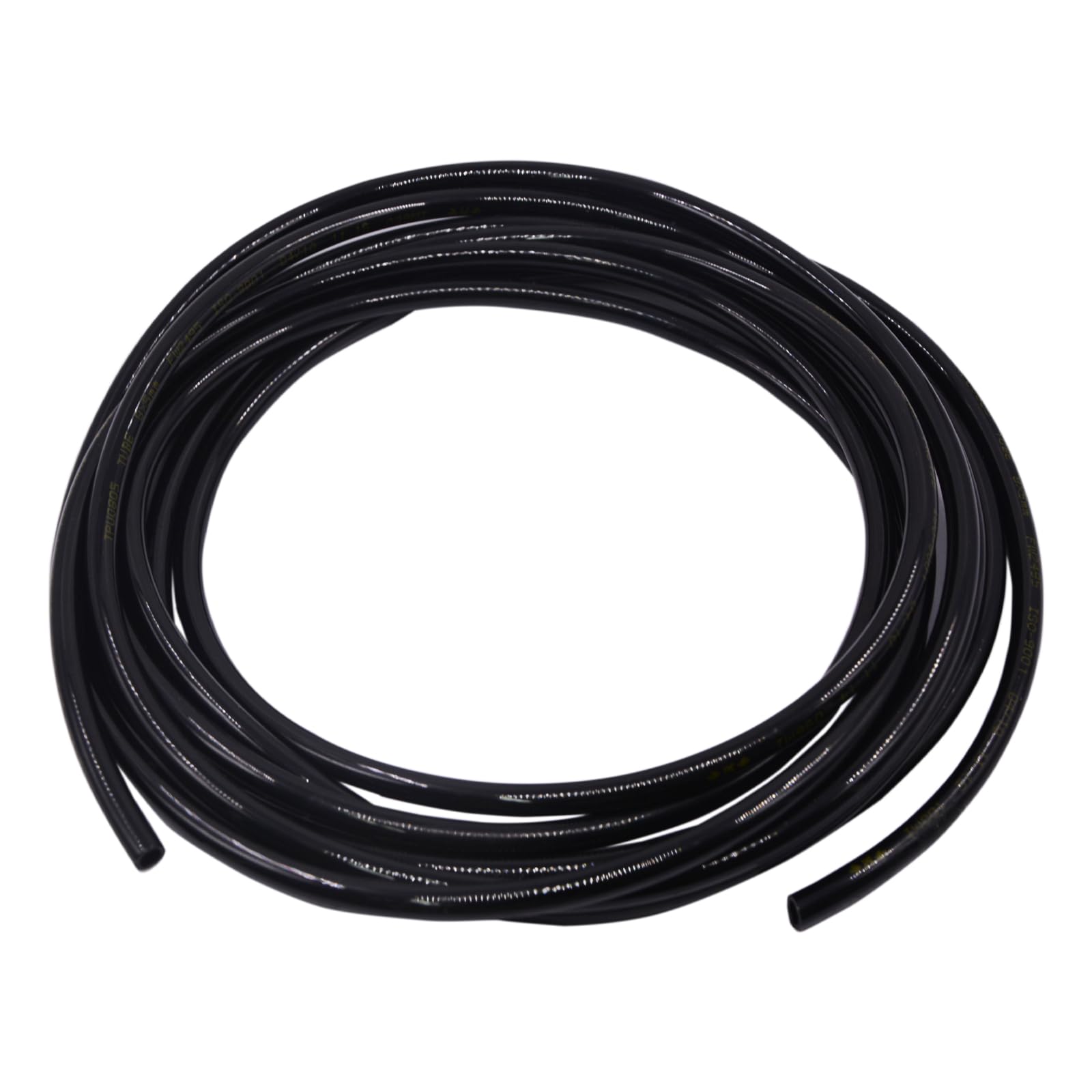 ANMOO 8mm PU Air Hose - High Pressure Explosion-Proof Polyurethane Tube, 8mm OD x 5mm ID, 15m(49.2ft) Black, for Air Compressors, Pneumatic Tools, Workshop & Industrial Use