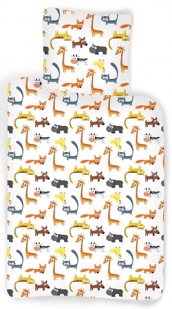 BrandMac Junior Bed Linen 100 x 140 cm Animals