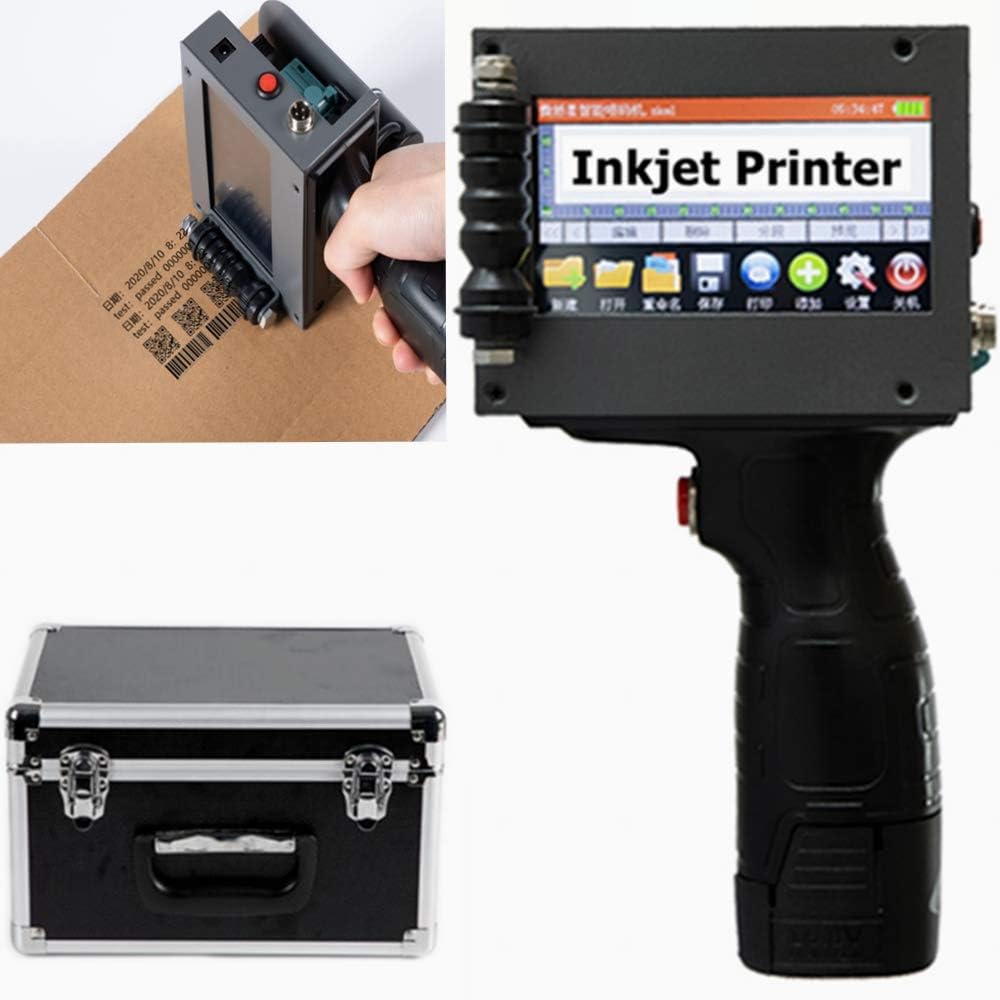 Portable Intelligent Upgraded Handheld Inkjet Printer, 4.3