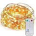 String Lights, Kohree 40ft 120LEDs Copper Wire Lights Seasonal Decor Rope Lights With Remote Control & UL Certified 3.5V Power Adapter For Holiday Wedding Parties,Warm White