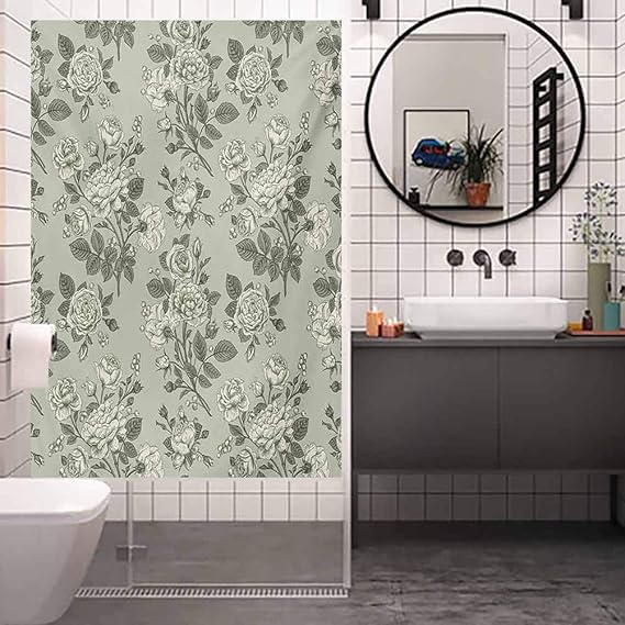 Amazon.com: Waterproof Static Cling Glass Window Sticker, Grey Bamboo