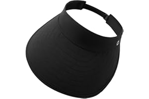 WANDER Sun Visor Hats for Women Wide Brim UV Protection Adjustable Large Golf Beach Cap Packable Travel Sport Visor