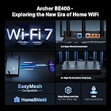 TP-Link Archer BE400 BE6500 WiFi 7 Router 6.5Gbps 2.5Gbps WAN/LAN Mesh view 2