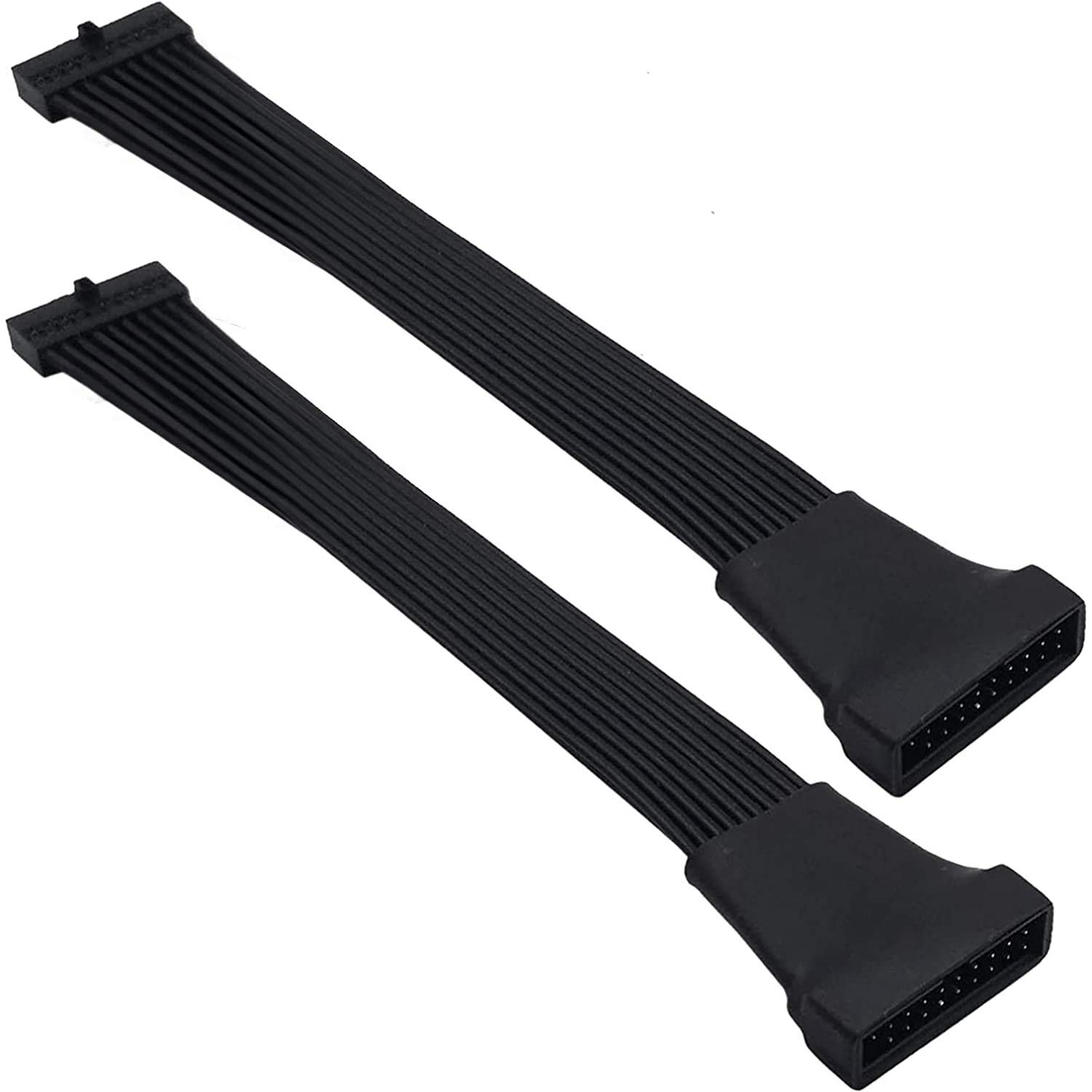 Bopfimer Small USB 3.0 19/20 Pin Internal Header Cable for Motherboard 4.7 Inches ()