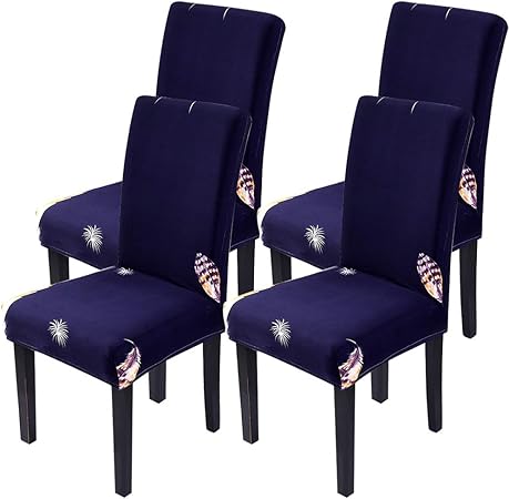 Nibesser Lot De 1 2 4 6 Couverture De Chaise En Spandex Amovible