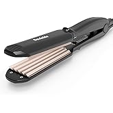 Dmriektu Hair Crimper for Volumizing Fluffy Hairstyle, Crimper Hair Iron with Ceramic Plates, Crimping Iron Tool for Women Girls Hair Waver Dual Voltage, Auto Off