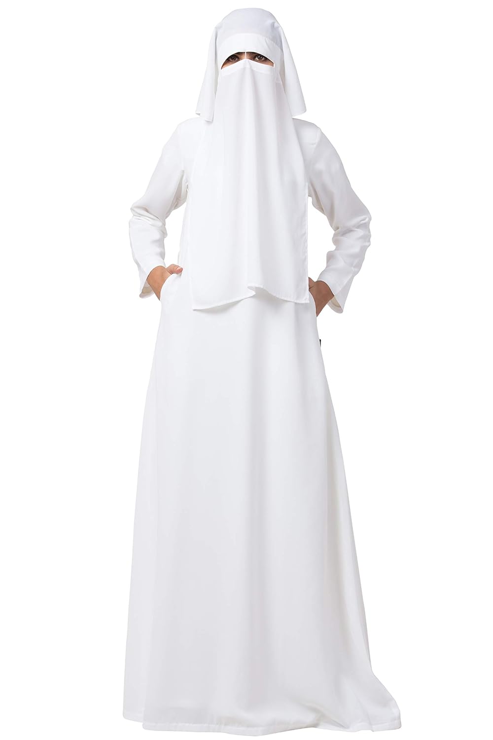 white abaya