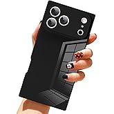 LSL Designed Case for iPhone 17 Pro Max Black Soft TPU Bumper Anti-Drop Anti-Scratch Shock Absorption Protective Wireless Slim Cover for Women Girls Men