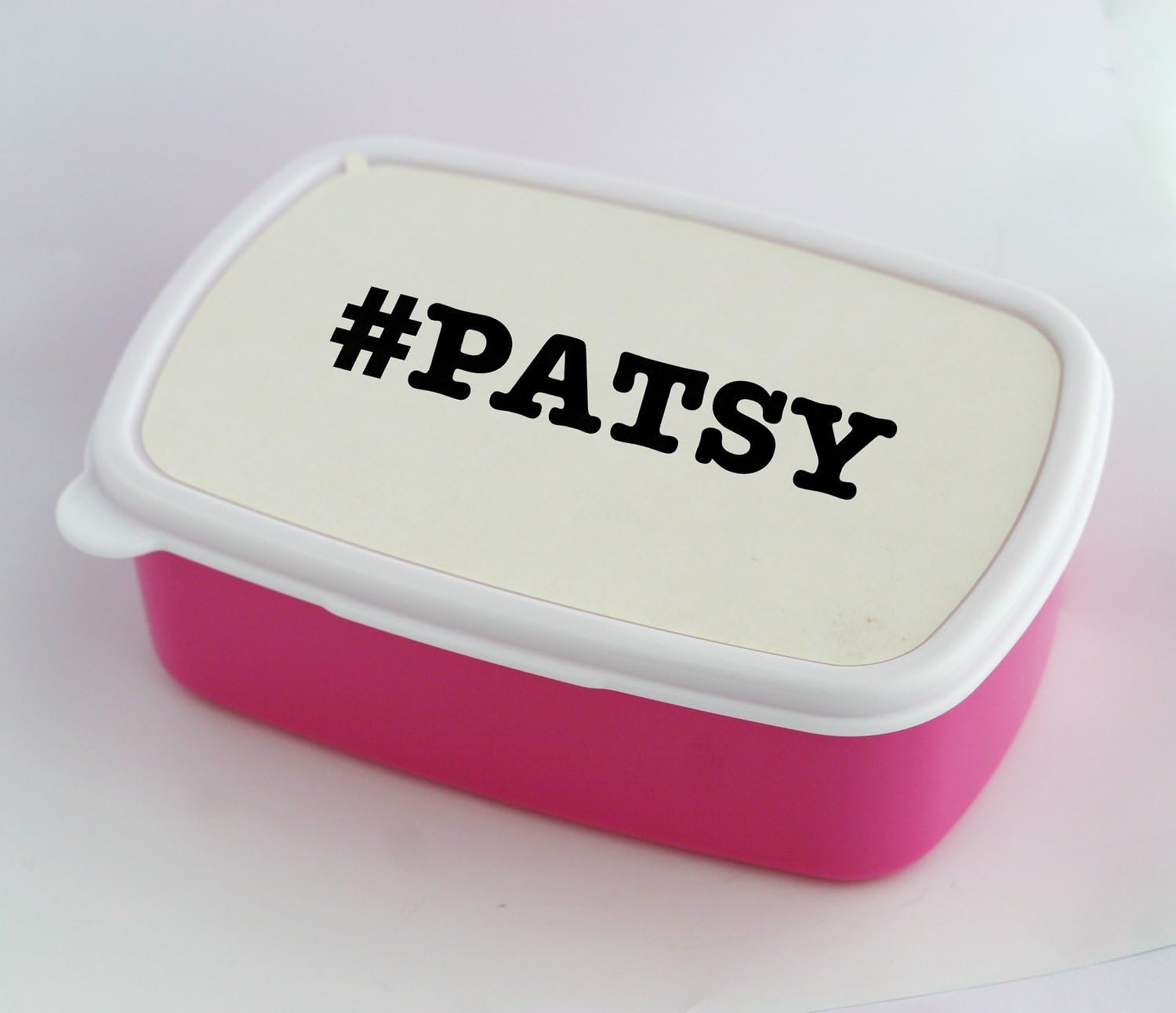 Apodos de Patsy apodo Hashtag caja de almuerzo rosa: Amazon.es: Hogar