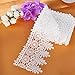 HOUSWEETY 5Yards 8cm White Lace Edge Trim 3-1/8