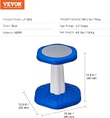 VEVOR Kids Wobble Chair, Active Stool for Focus & Posture, Blue view 3