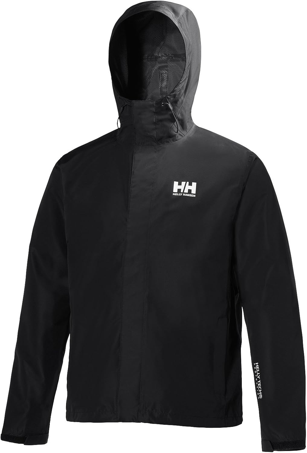 Helly Hansen Men's Seven J Waterproof, Windproof, and Breathable Rain Jacket with Hood : Clothing