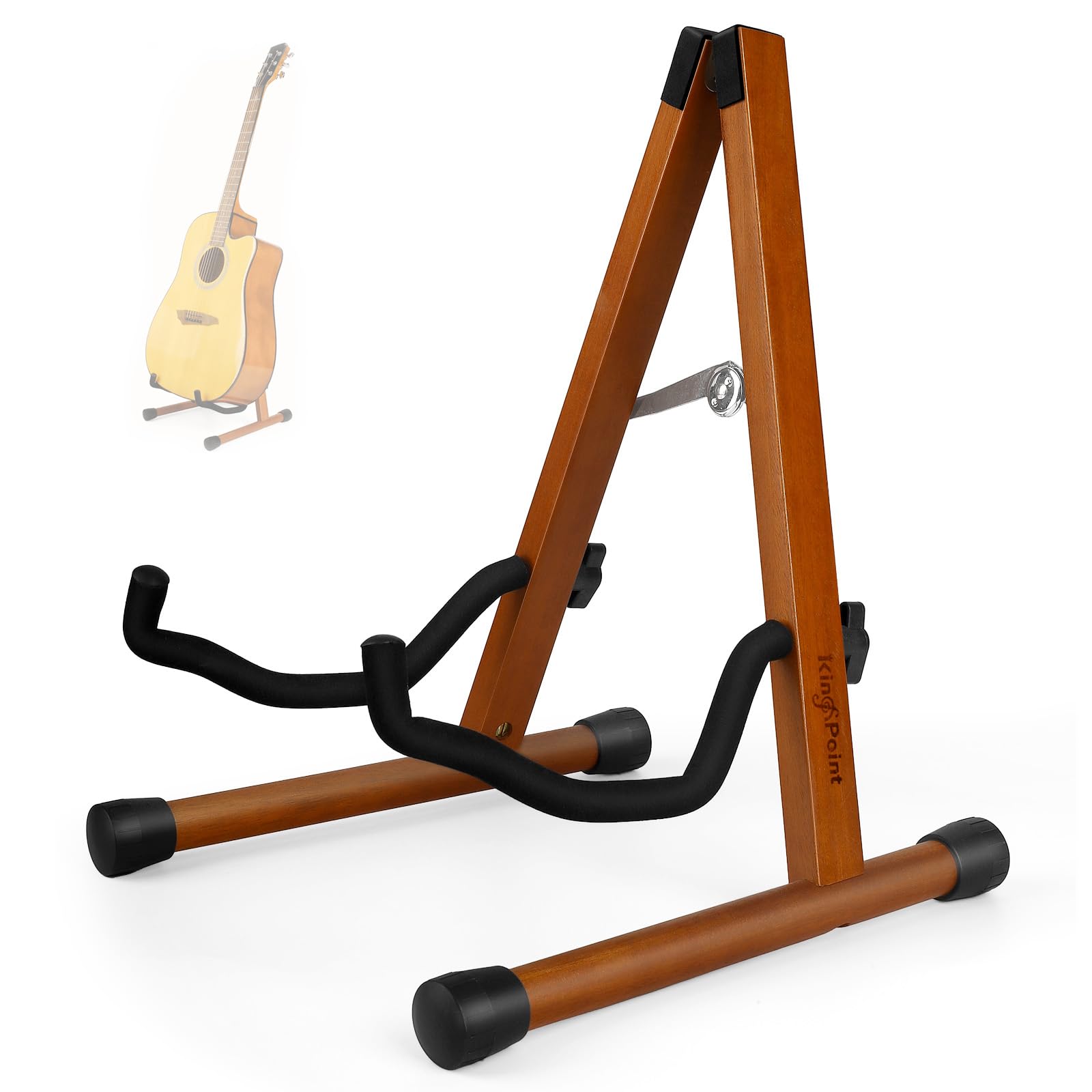 KingPoint Guitar Stan Acoustic Guitar Stan Wood Classical Electric Guitar Stand,Foldable Bass Guitar Stand,Guitar Accessories