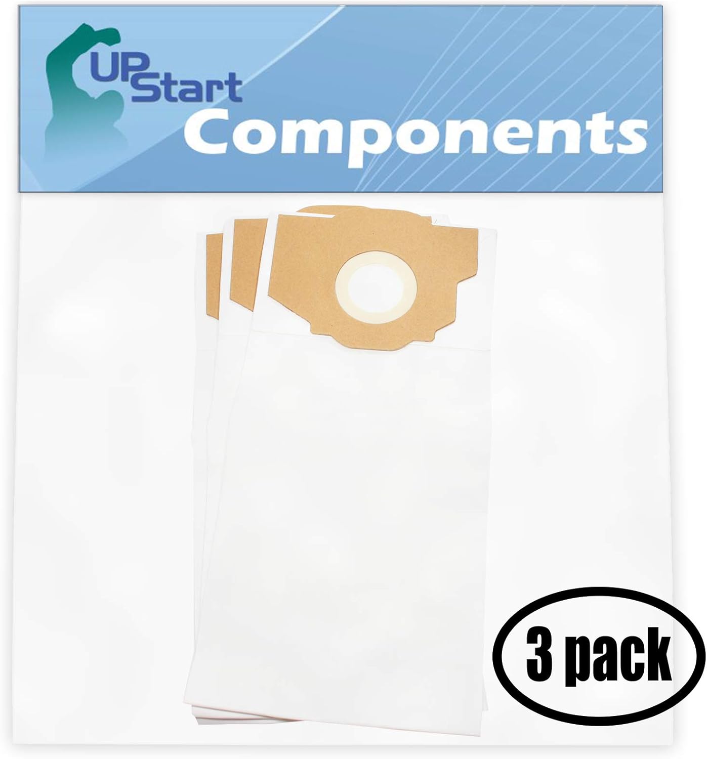 UpStart Battery 9 Replacement for Eureka 61115A Vacuum Bags with 7-Piece Micro Vacuum Attachment Kit - Compatible with Eureka Style RR Vacuum Bags (3-Pack - 3 Vacuum Bags per Pack)