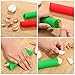 Mtlee 4 Pieces Silicone Garlic Peeler Garlic Peeling Tube Kitchen Tools, Red, Yellow, Green and Blue