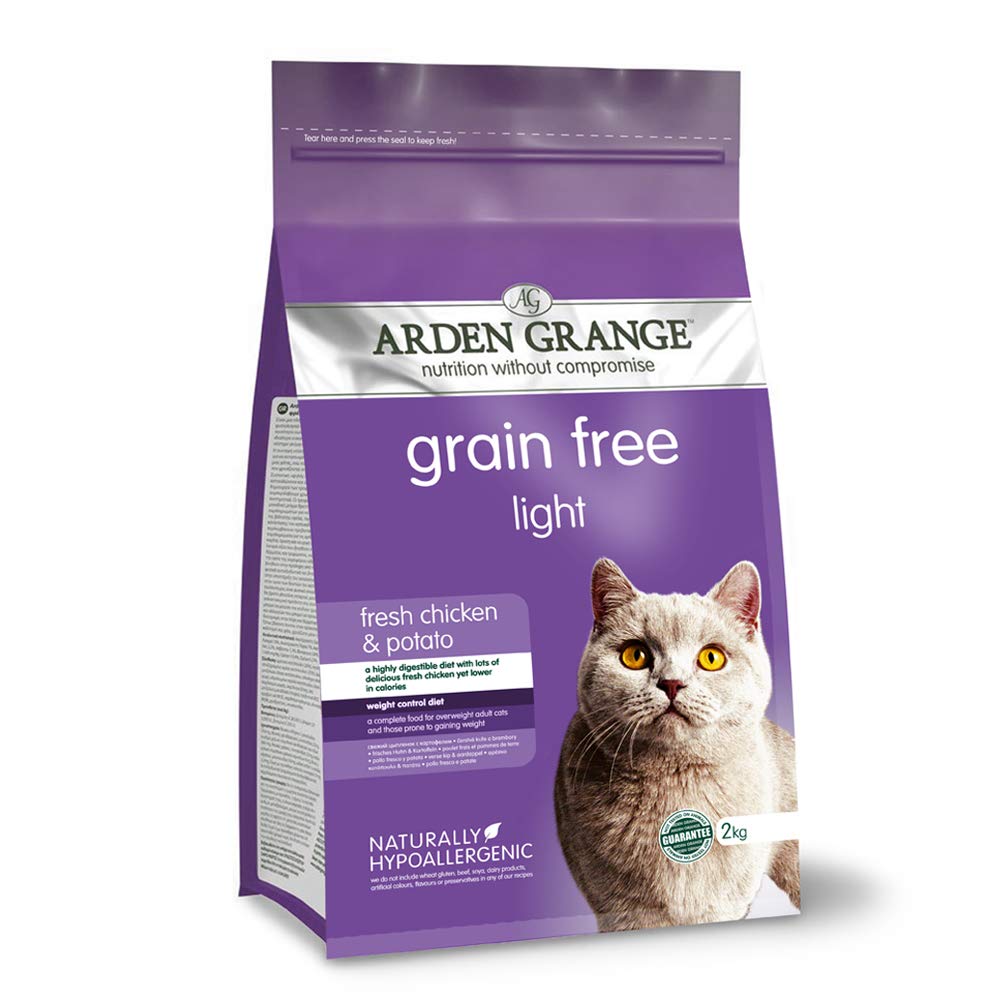 Arden Grange Adult Dry Cat Food Light, Chicken, 2 Kg