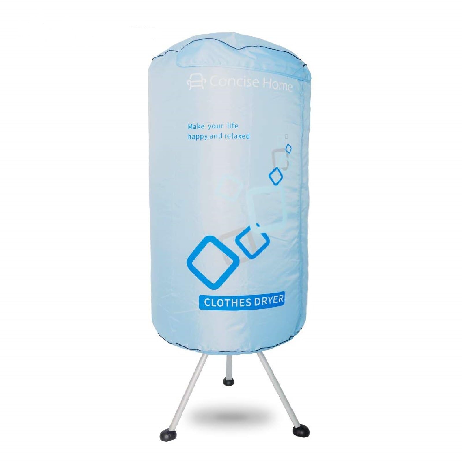 Concise Home Portable electric clothes dryer 1000W large capacity 10kg double aluminium alloy energy saving wet interior warm air drying clothes