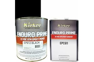 Kirker Enduro Prime DTM Epoxy Primer Black EP612 One Gallon with Catalyst EPC611, 1 Gallon