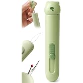 3 in 1 Automatic Needle Threader &amp; Seam Ripper Tool with Storage, Green | Quick Threading &amp; Unpicking Hand Sewing Craft Kit for Embroidery, Knitting &amp; Quilting Enthusiasts, Portable Accessories