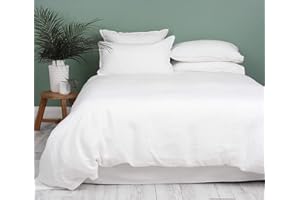 Minor Monkey Twin/XL Duvet Cover 1000 Thread Count 100% Egyptian Cotton 1 PC with Zipper & Corner Ties Sateen Weave Long Staple Ultra Soft Quilt Cover Breathable All Season Comforter Cover (White)