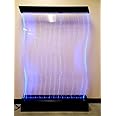 SDI Factory Direct Large 47'' Wide x 71'' Tall Full Color LED Lighting Curved Bubble Wall Floor Panel Display Fountain for Commercial or Residential Use