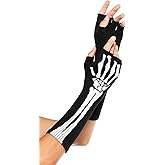 Leg Avenue Women's Skeleton Fingerless Gloves