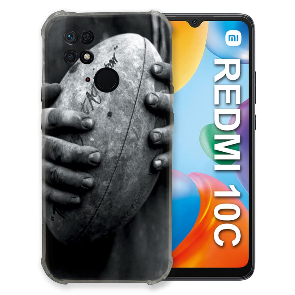 Cokitec Case for Xiaomi Redmi 10C Sport Rugby Ball Vintage