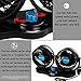 WIOR 12V 5 inches Dual Head Car Air Fan 360° Rotating Free Adjustment Automobile Vehicle Cooling Car Fan Powerful Quiet 2 Speed Rotatable Electric Car Fans with Clip Cigarette Lighter Plug