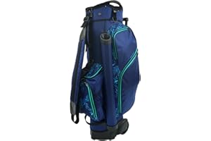 RJ GOLF RJ Sports Carter 14 Way Divider Top Transport Golf Cart Bag with Wheels/Handle - Men and Women Wheel Golf Bag