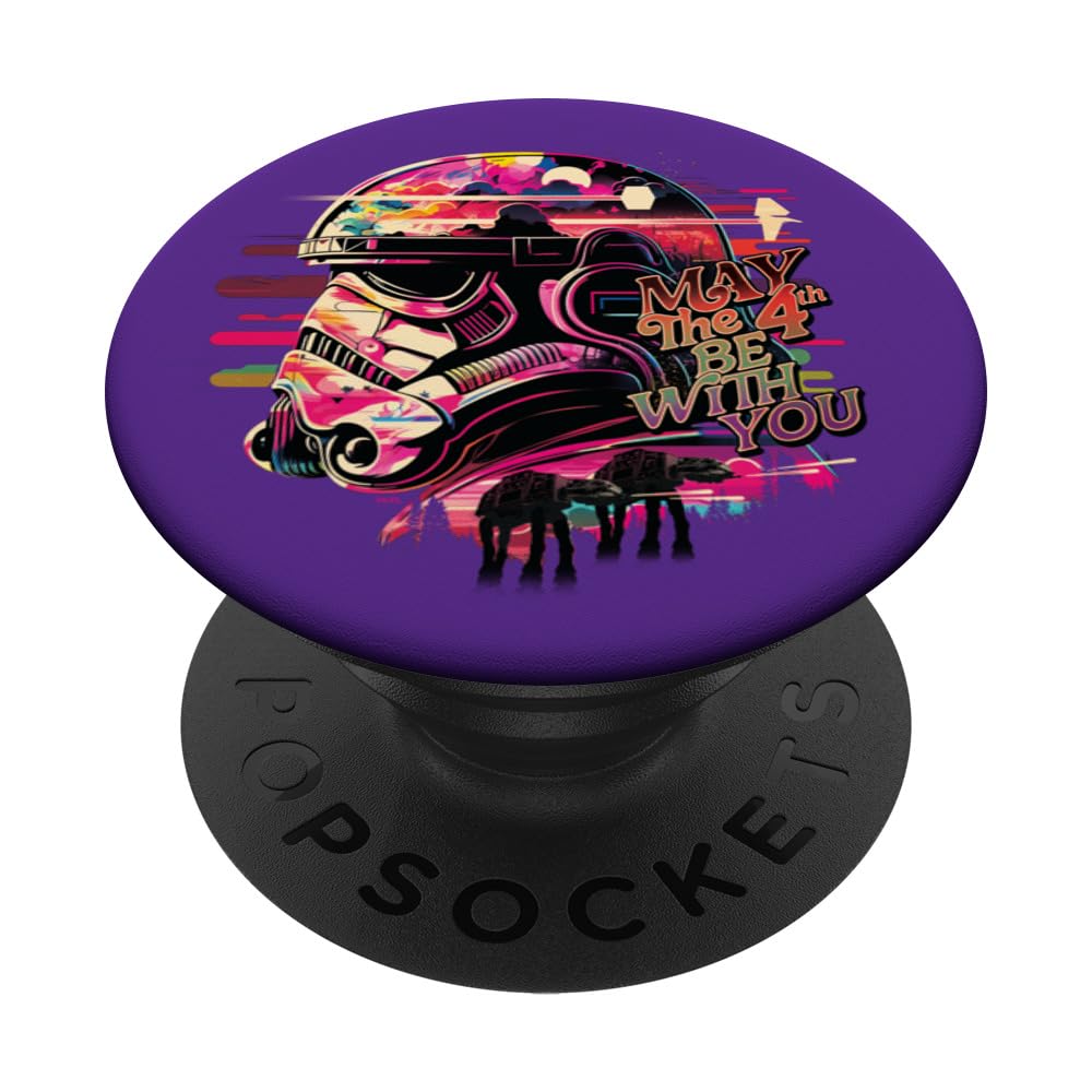 Star Wars May the 4th Be With You Stormtrooper & AT-AT Vivid PopSockets Swappable PopGrip
