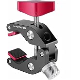 Lanxire Super Clamp Mic Mount with 1/4" to 5/8" Screw - Compatible with Microphones or Photography Accessories - Max Load 4.4lb/2kg