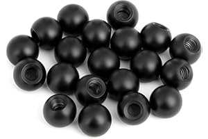 FdcZeyxior 20 PCS M4 Thread Cap Nuts Knob, Light Fixture Ball Nut Steel Ball Lamp Decoration Screw Caps Nut Cover for Furniture Lighting