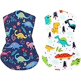 Summer Thin Neck Gaiter Face Cover Bandana Sun Cooling Scarf Gator Cover Head Windproof Balaclava Dust UV Sun Protection Outdoors for Boys Girls Sport Bicycle Mask, 2 Pack