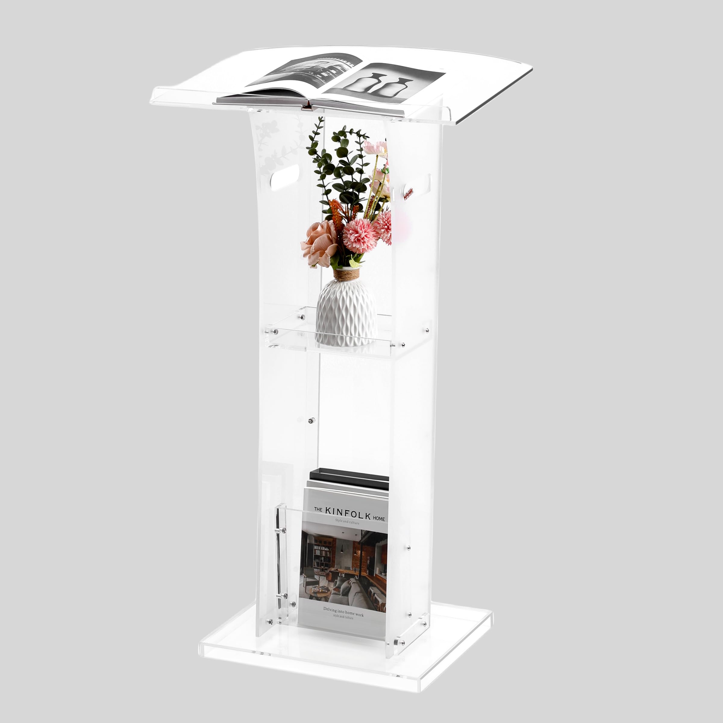 Rengue Acrylic Podium Stand, Pulpit for Churches