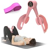 Thigh Trainer with LED Display, 360&deg; Pad Pelvic Floor Trainer for Women | Pelvic Floor Exercise Devices with 20LB Resistance Band, Home Fitness Equipment Inner Thigh Exercises for Hip, Leg, Arm