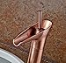 Rozin Antique Copper Tall Bathroom Vessel Sink Faucet Single Lever Countertop Mixer Tap
