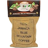 Green Coffee Traders 1LB 100% Jamaica Jamaican Blue Mountain Medium-Dark Roast Whole Bean Coffee for Drip Coffee Machines