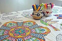 The Coloring Table – Mandala Design – Rectangle