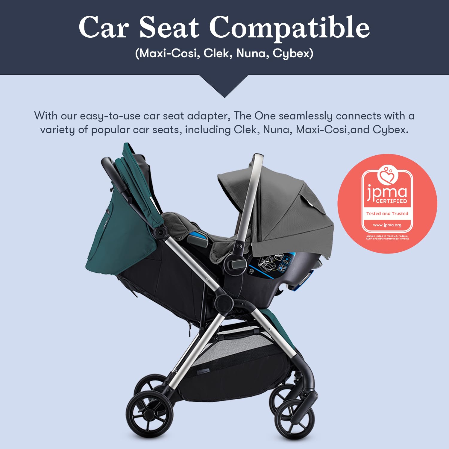 Colugo The One Stroller - Lightweight Easy Fold Compact Toddler and Baby Stroller for Travel, Large Storage Basket, One Hand Fold, Includes Raincover, Bumper Bar, Cupholder (Ponderosa Pine)
