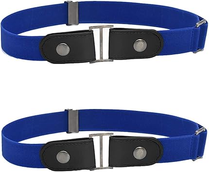 Aguaazulseafood Com Mujeres Aoulg 2pcs Cinturones De Cintura Elasticos Invisibles Sin Hebilla Jeans Sin Problemas De Bultos Para Hombres Correas Pilates