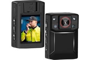 FEAMER Mini Body Camera Video Recorder, Waterproof & Loop Record HD 1080P, 10-12 HR Battery Life Wearable Police Cam for Home