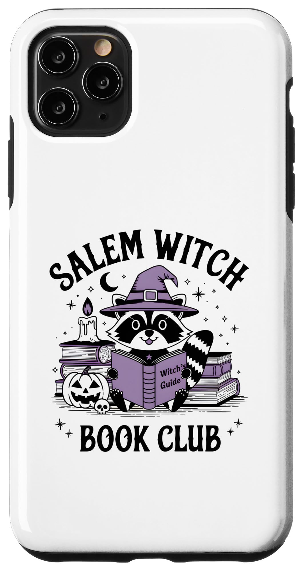 iPhone 11 Pro Max Salem Witch Book Club Witch's Guide Halloween Reading Case