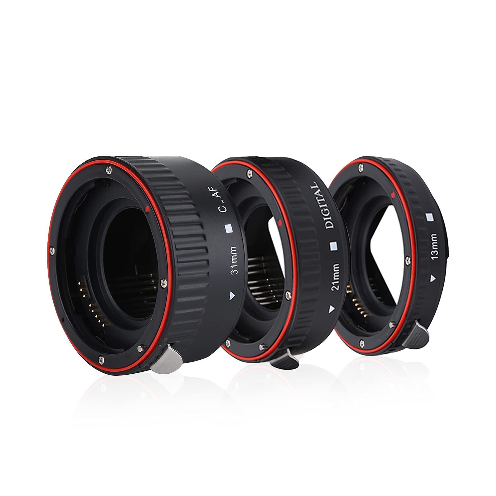 Macro Extension Tube Set, 13mm + 21mm + 31mm Auto Focusing Close-Up Lens Adapter Ring for 10D 20D 30D 40D 50D 5D Mark II 1D 1Ds Mark II III 1000D 600D500D T3 T4 T5