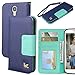 Galaxy S4 case,By HiLDA,Wallet Case for Samsung Galaxy S4/i9500,Premium PU Leather Case,Credit Card Holder,Flip Cover Case[Blue]