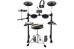 VEVOR Electric Drum Set, 15 Drum Kits & 150 Sounds Electronic Drum Kit, USB MIDI Supported 6.5 in Quiet Mesh Snare Electric D