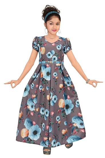 Buy 4 You Baby Girl S Fit And Flare Maxi Dress At Amazon In
