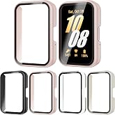 Rc-Z 4-Pack Screen Protector Case for Samsung Galaxy Fit 3, PC Material Protective Face Cover Replacement Bumper Accessories for Women Men